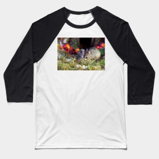 pair of  mice at winter log cabin very festive Baseball T-Shirt